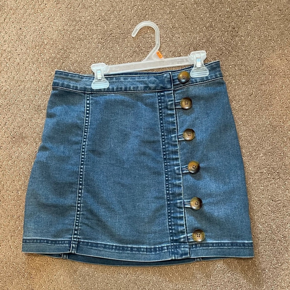 Free People Denim Skirt
